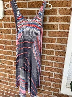 Pretty Dress-stretchy-can wear as coverup or everyday dress Multicolor Striped